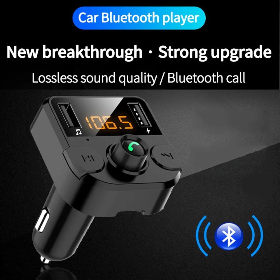 

Беспроводной Bluetooth FM-передатчик прикуриватель ЖК MP3-плеер TF USB BT36B