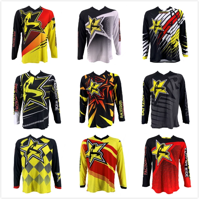 

NEW 2020 RACESTARS Motocross Shirt Motorcycle Jacket Off-road T-shirt Ride MTB Bicycle Long-sleeve Motocross Jersey Moto Jersey