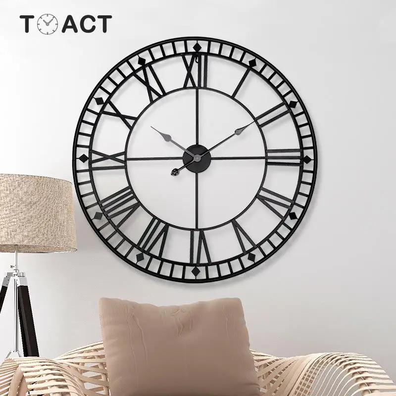 80 см большие настенные часы современный дизайн для домашнего декора офисные