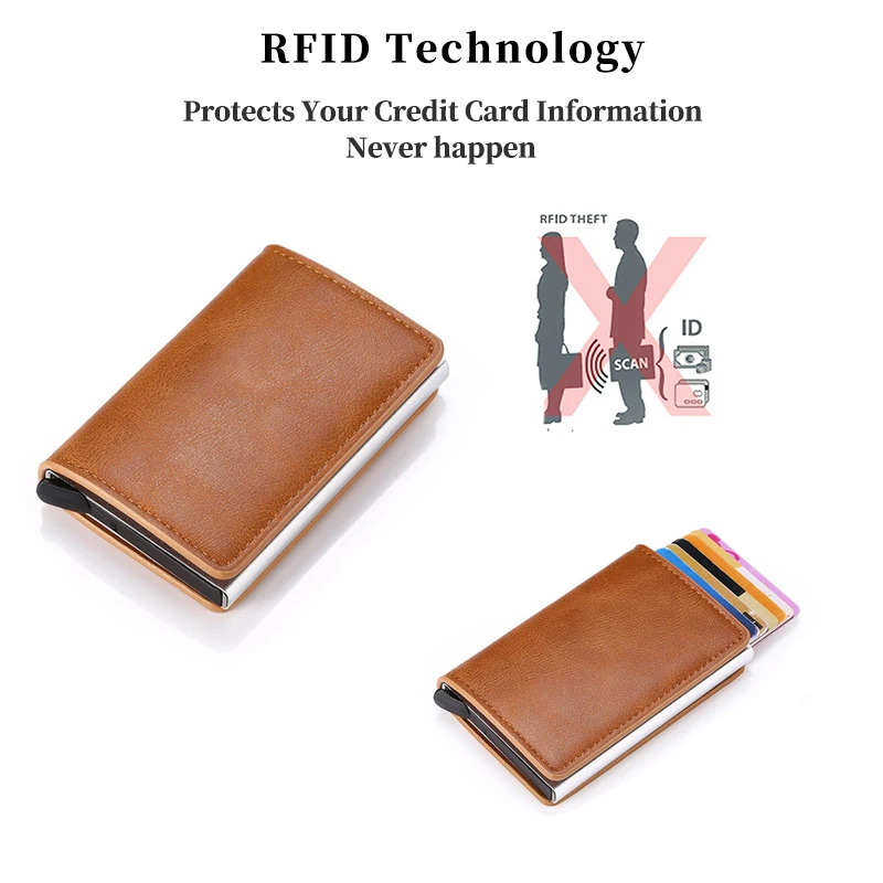 Mini Purse Magic Purse Money Bag Male Thin Slim Trifold Wallet  Engraved Name Leather Men Wallets Card Holder Customize