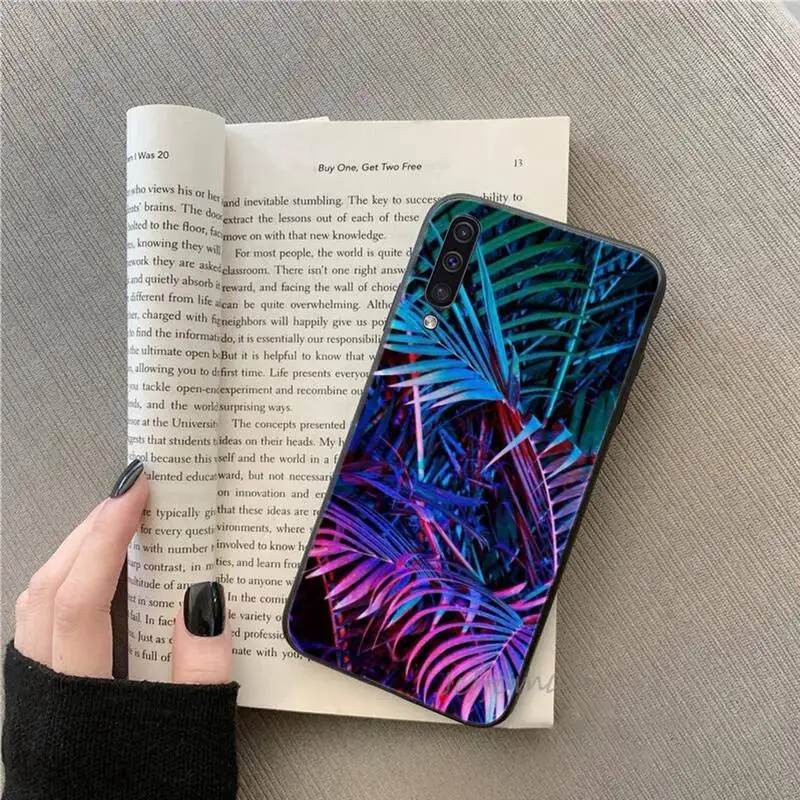 

banana leaves Phone Case For Samsung galaxy S note 7 8 9 10 20 fe edge A 6 10 20 30 50 51 70 lite plus Soft Silicone Funda