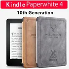 Чехол для электронной книги Kindle Paperwhite, мягкий силиконовый винтажный Чехол 2018 дюйма для Amazon Kindle Paperwhite 4 и 10 поколения, пленка и ручка