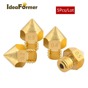 5 шт. MK8 Латунное сопло M6 резьбовое обновление большой емкости сопло для CR10 CR10S Ender-3 3D принтера 1,75 мм нить печатающая головка.