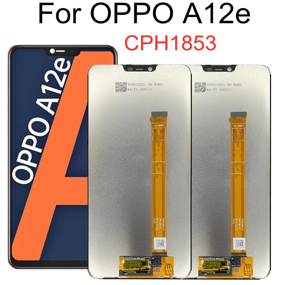 

6.2" For OPPO A12e CPH1853 LCD Display Screen Touch Panel Digitizer Assembly For OPPO A12 E LCD Display