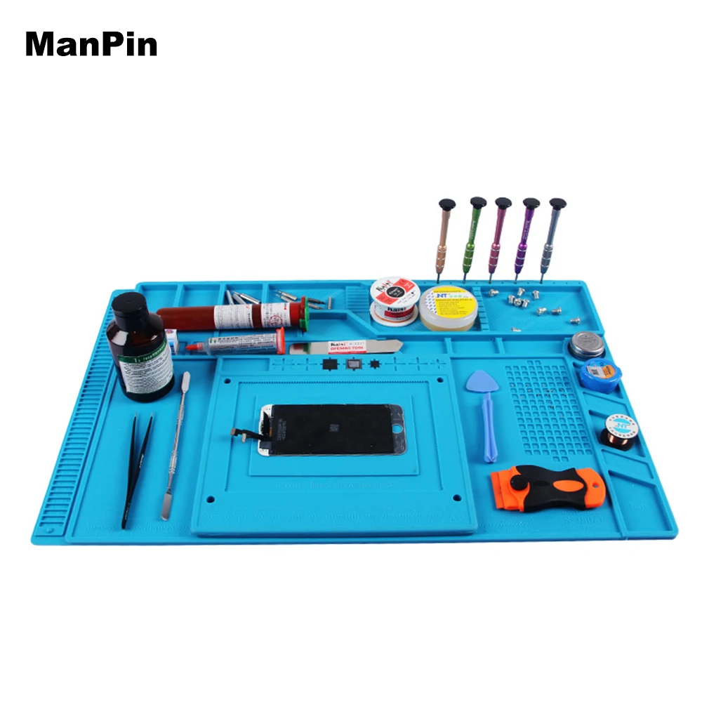 Магнитный Антистатический Теплоизоляционный рабочий коврик BGA PCB паяльник