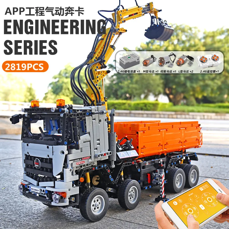 DHL 20004 Technic автомобильный Мотор мощность мобильный совместимый Legoing 42009 кран MkII