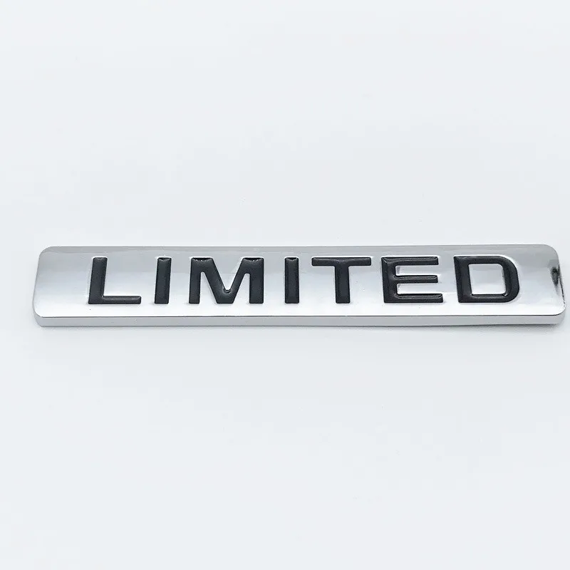Металлическая Автомобильная наклейка с ограниченными буквами для задней двери