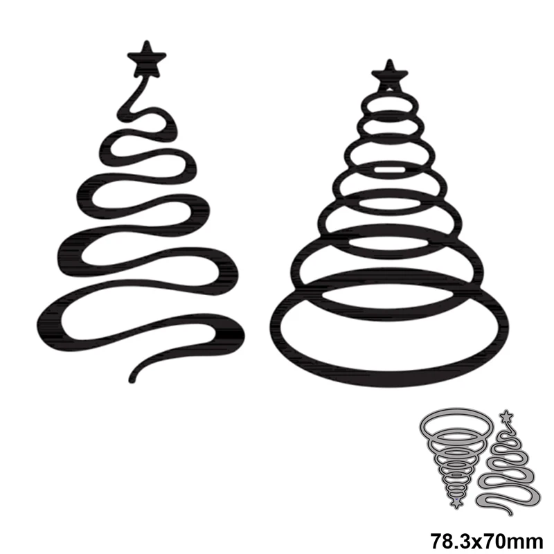 Металлическая высекальная Форма рождественские круглые звезды для изготовления
