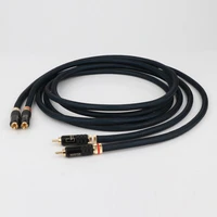 high quality st 88b pair rca cable top grade silver plated rca male to male cable