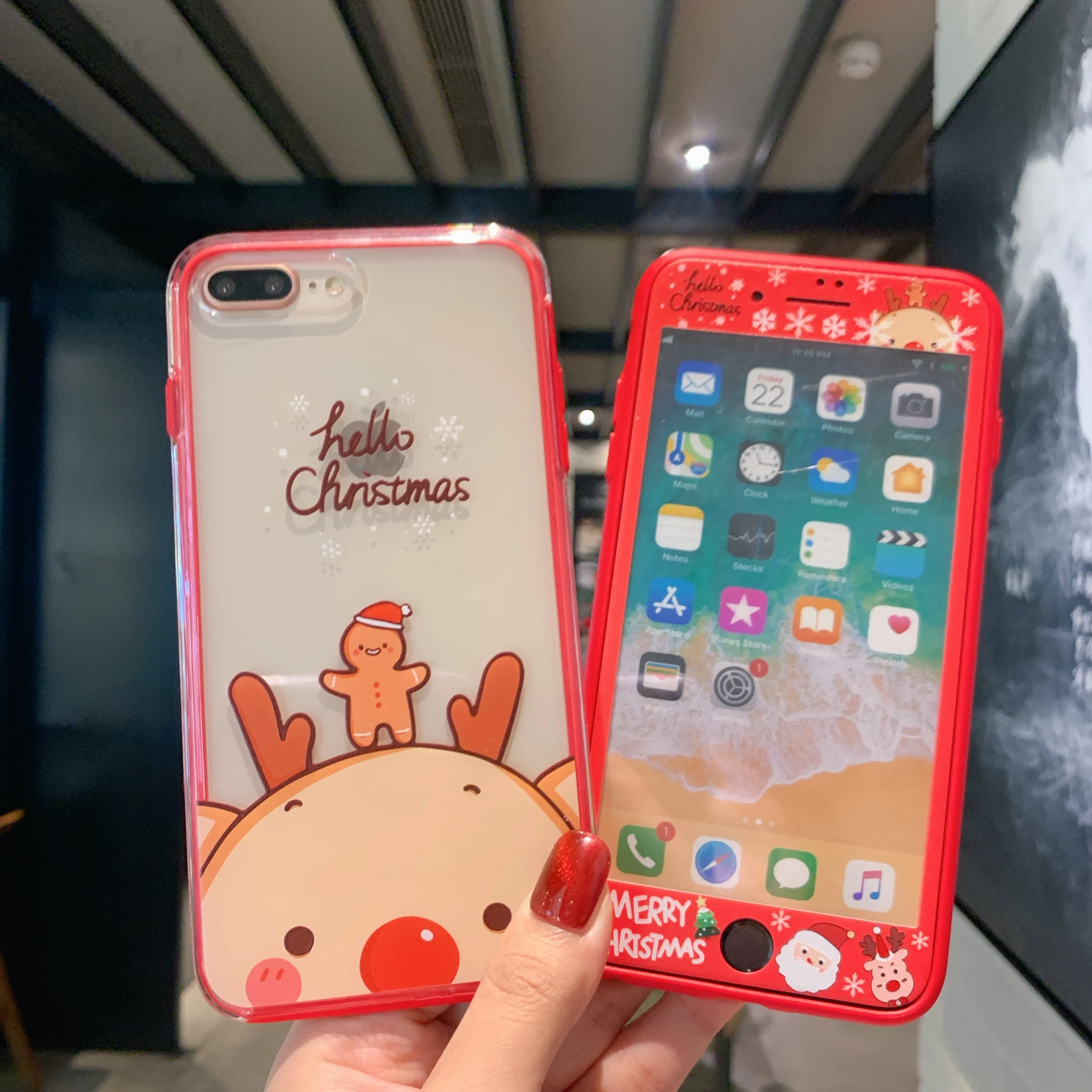 Защита мультфильм по индивидуальному заказу Рождественская тема экранная