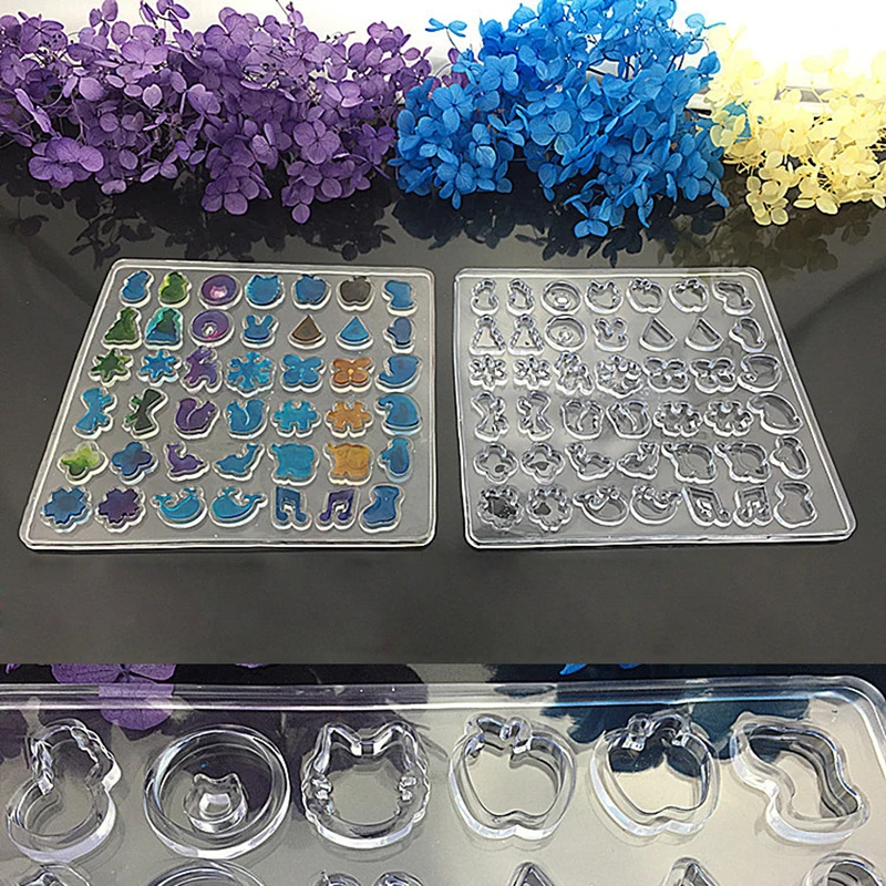 

Clear Silicone Ear Stud Earring Mold Making Jewelry Resin Casting Mould Tool DIY