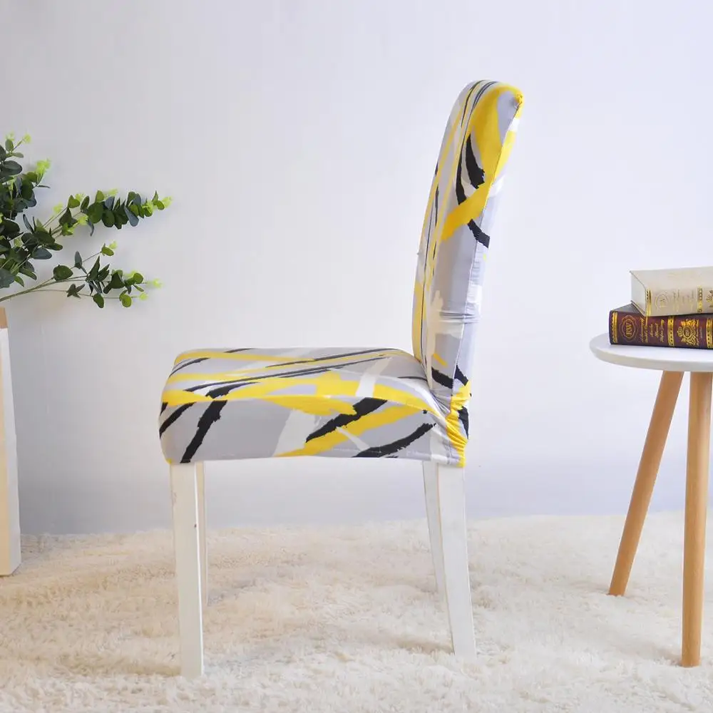 Chair Cover Spandex Party Home Decoration Stretch for Living Room Elastic Seat Slipcover Printed housse de chaise | Дом и сад