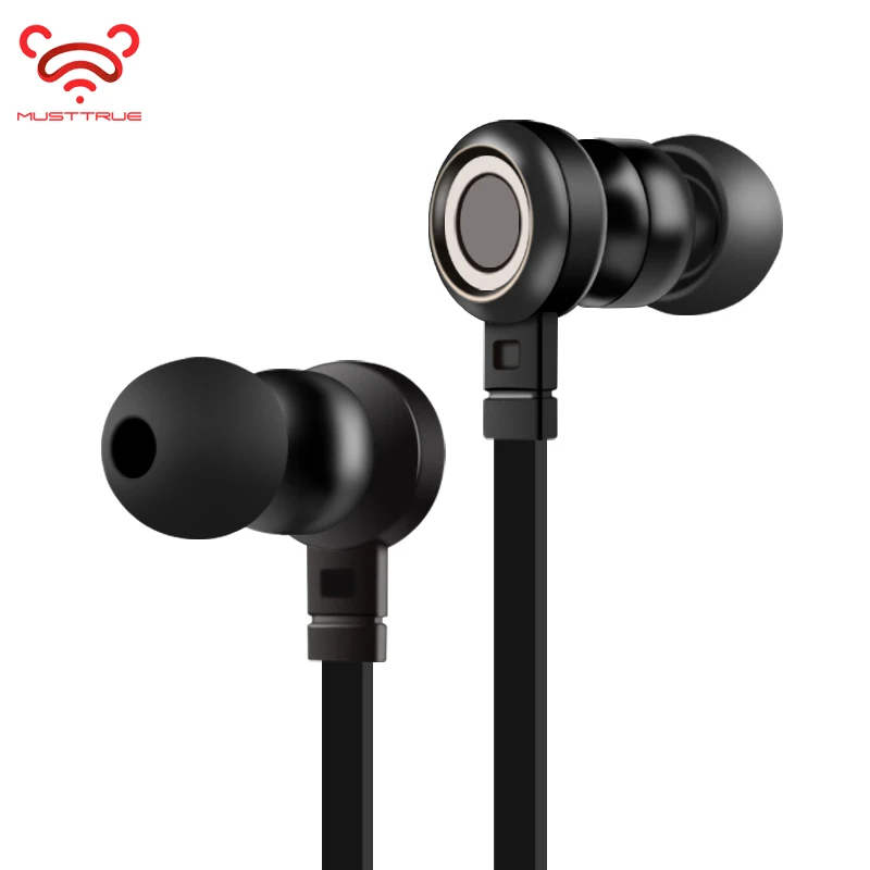 MUSTTRUE HD Hifi наушники вкладыши спортивные стерео с микрофоном разъем Проводная