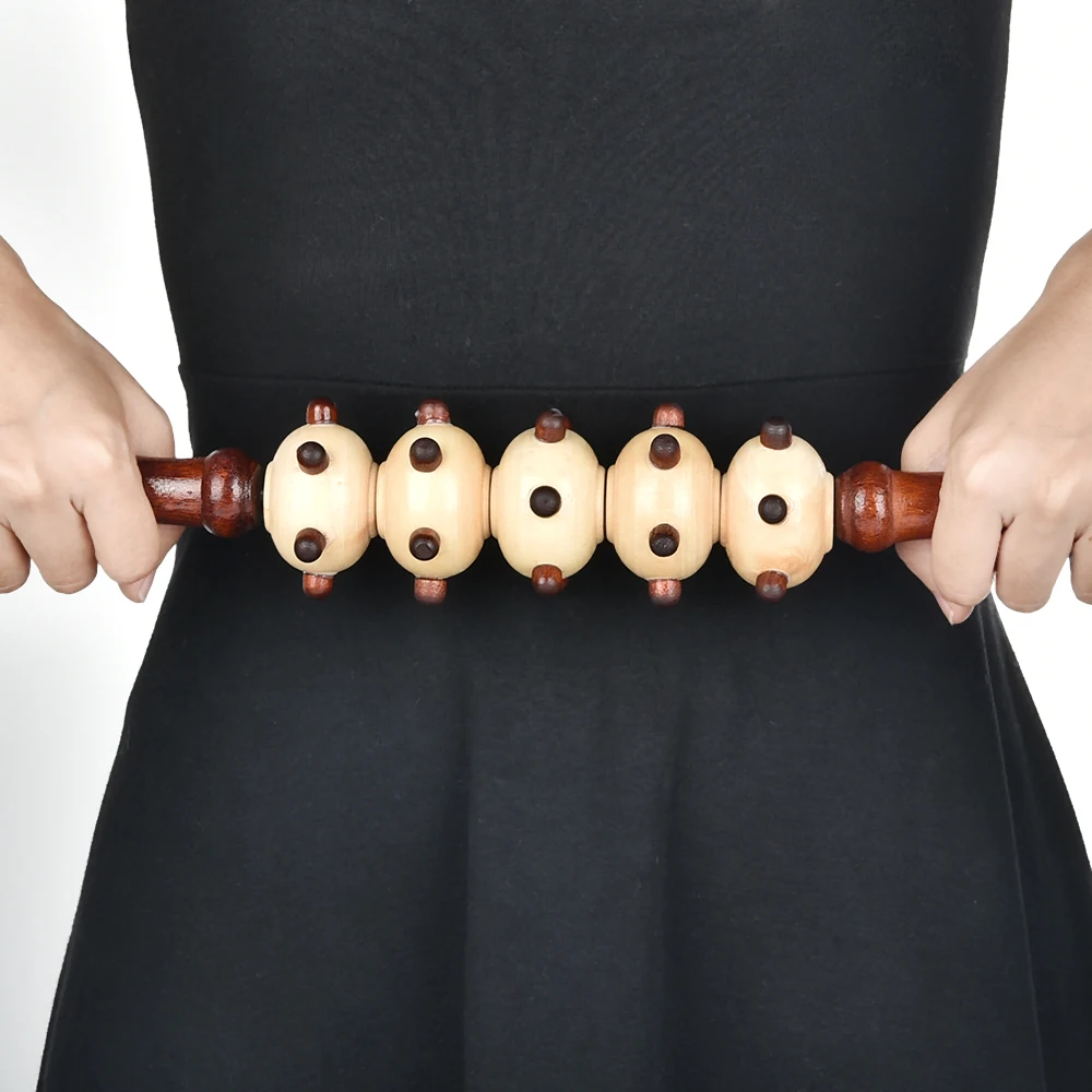 

Wood Body Massage Stick Back Leg Muscle Massager Roller Reducing Soreness Fitness Portable Body Care Therapy Massage Tool