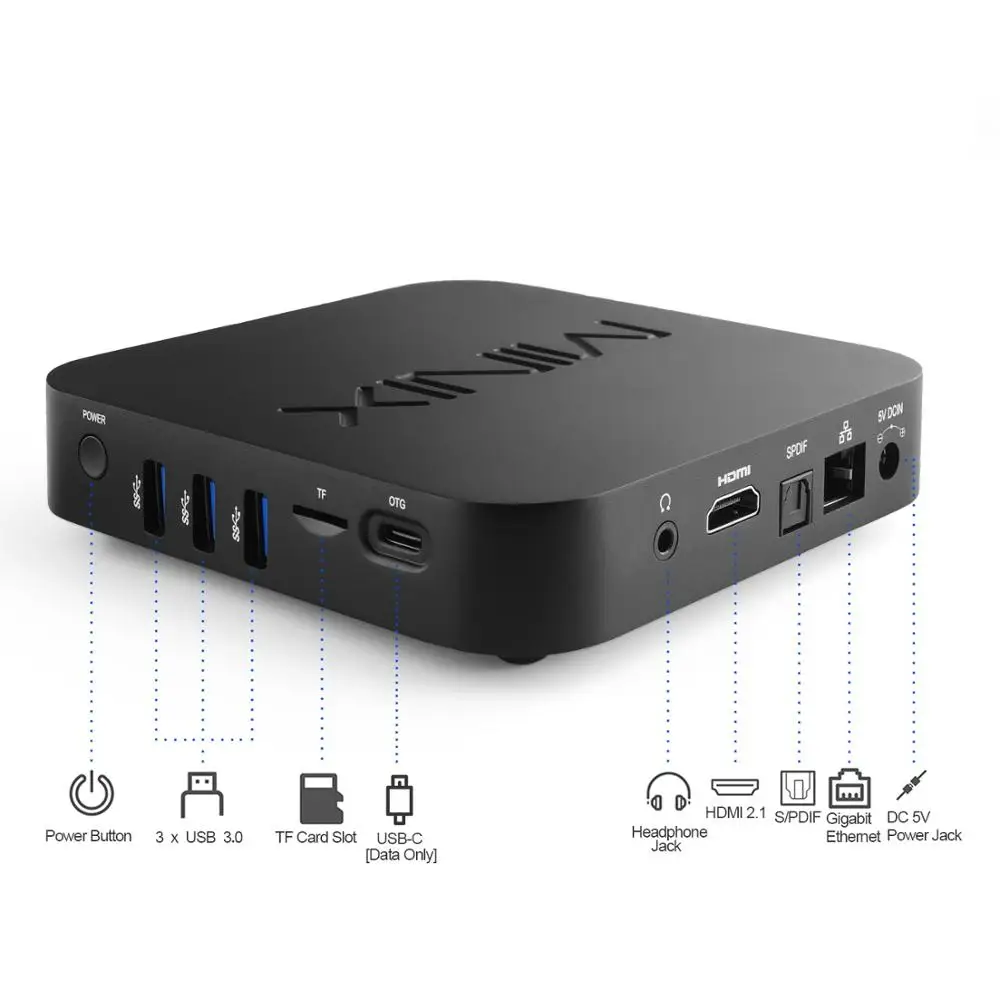 ТВ-бокс MINIX NEO U22 Amlogic S922X 4 Гб DDR4 32 ГБ ROM 2 ГГц 5G Wi-Fi 1000 м Dolby аудио зрение 4K HD медиаплеер