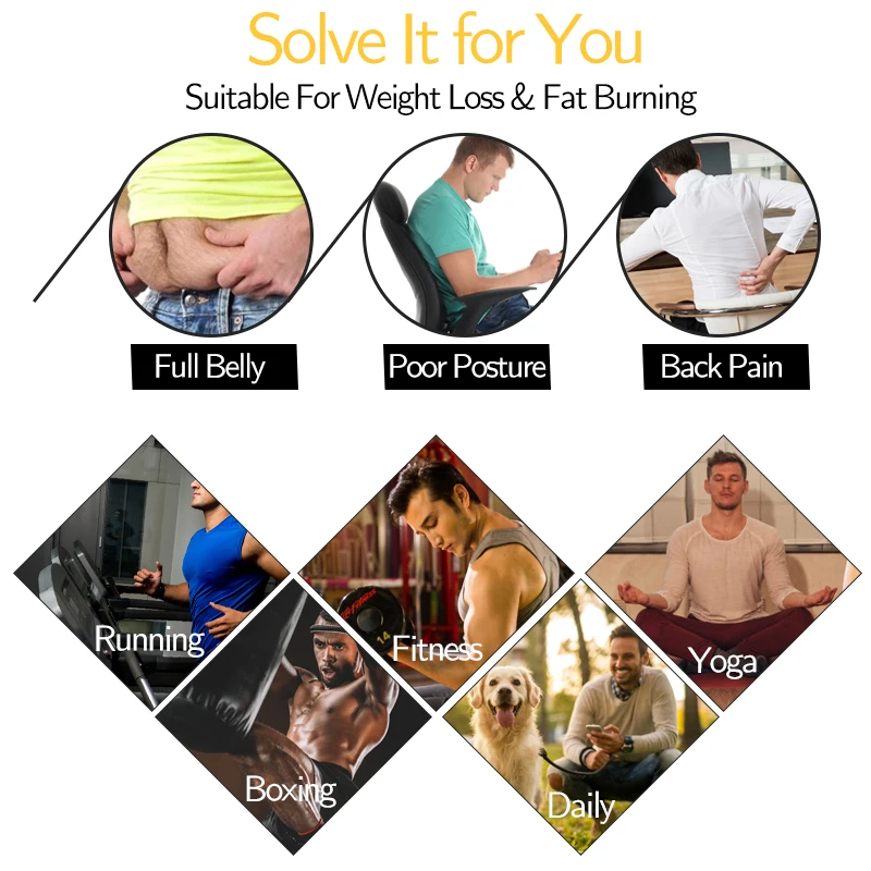 Мужские корсеты для тренировки талии триммер сауны и похудения формирователь