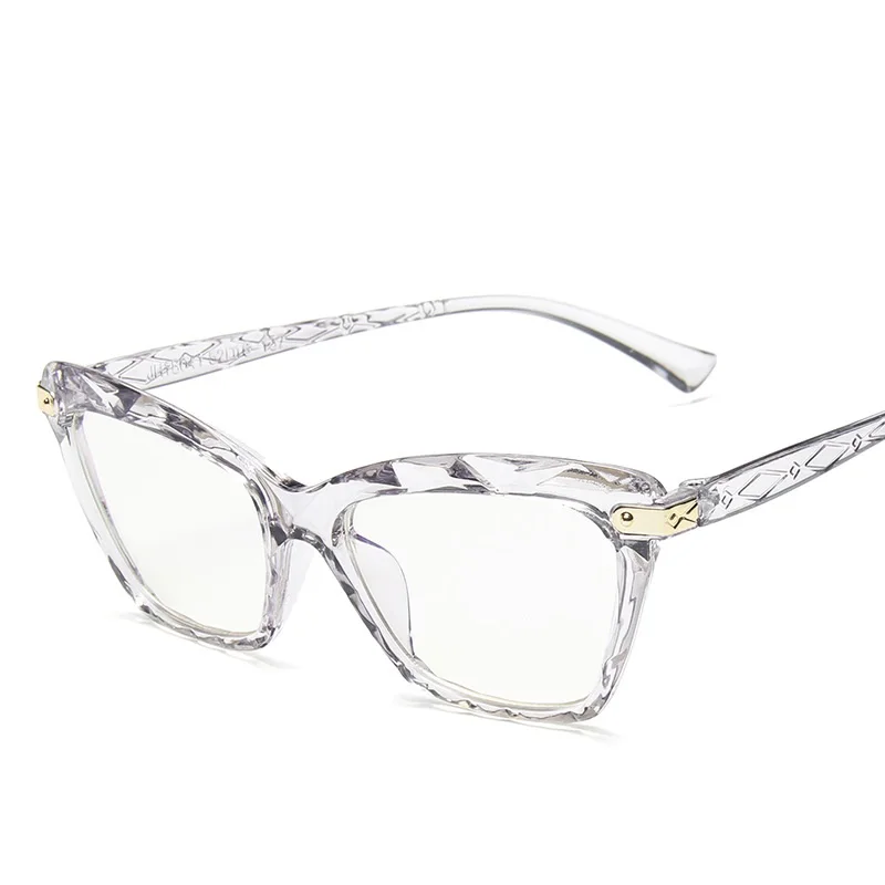 

2020 Computer Glasses Woman Sexy Cat Eye Optical Gafas Man 2020 Fashion Eye Glasses Spectacles Blue Light Blocking Mirror Oculos