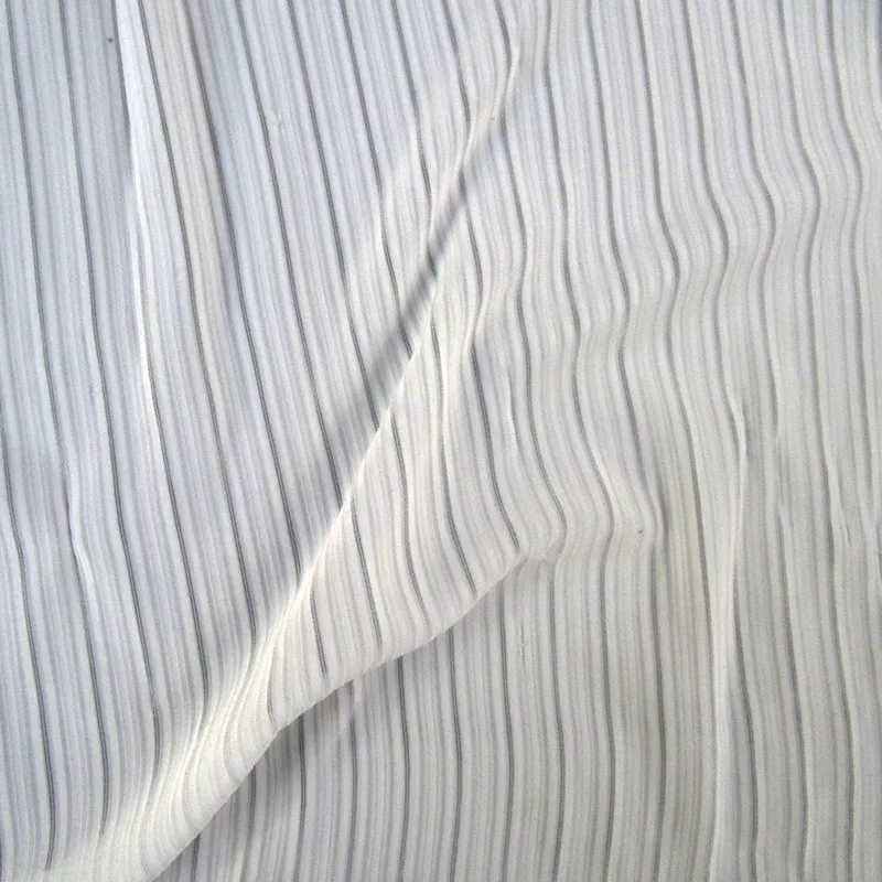 

1 Yard Black High Stretch Stripe Spandex Fabric Super Soft Tights Elastic Cloth Handmade Sewing Apparel Material White Tissue
