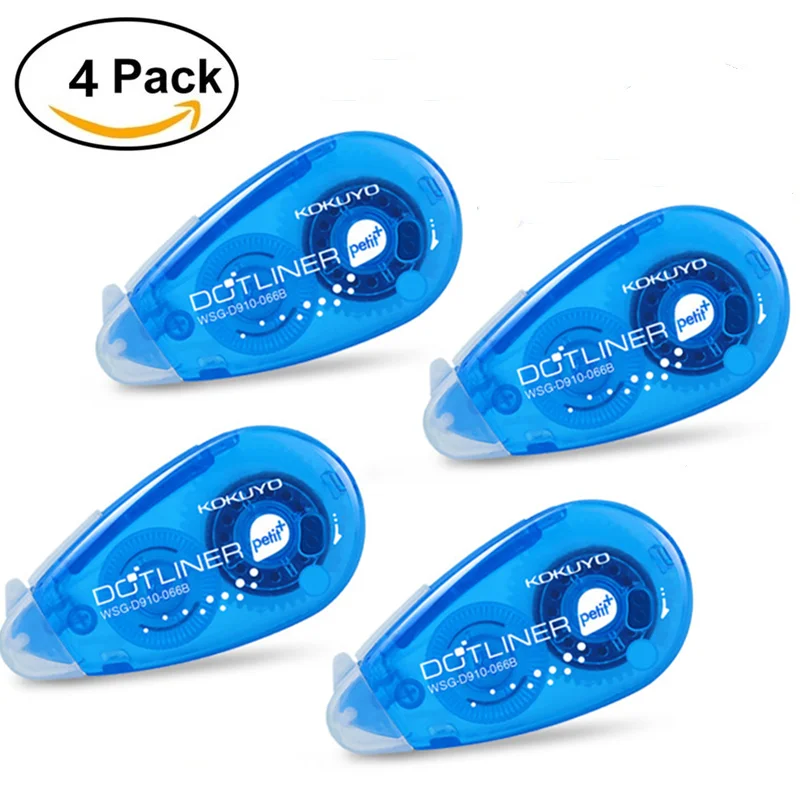 

4 Pcs/pack Roller Tape Mini Double Sided Adhesive Glue Dot Liner Petit Disposable For Diy