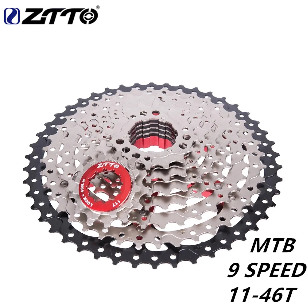 ZTTOMTB 9-speed 11-46T card type 9s sprocket 9v k7 flywheel accessories ratio compatible M430 M4000 M590 mountain bike | Спорт и