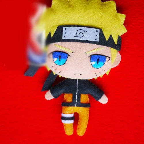 Q Style Handwork DIY Material Anime Cartoon Naruto Hokage Uzumaki Toy Keychain Bag Cosplay Doll for Boy Girl Gift 1 pcs | Тематическая