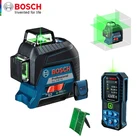 Лазерный уровень Bosch, зеленый 12-линейный маркер, высокая точность GLL3-60XG