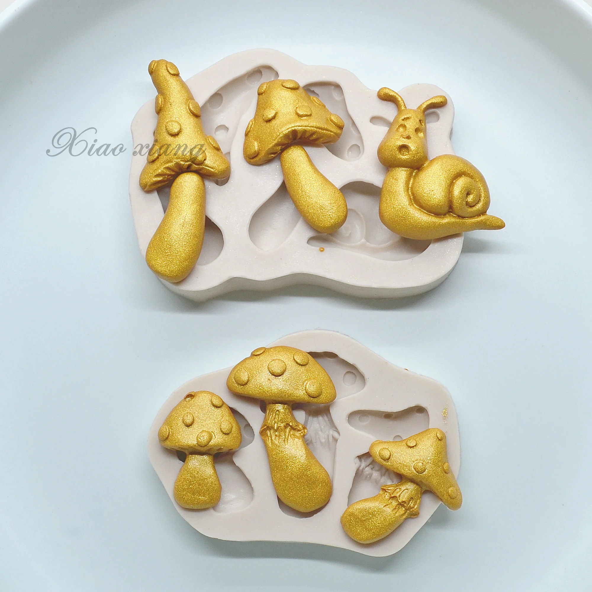 Гриба и улитки силиконовая форма для выпечки формы Форма свадебного торта
