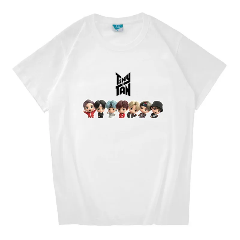 Kpop Bangtan Boys имя V вентилятор поддерживает 2021 новые летние аниме футболка с коротким