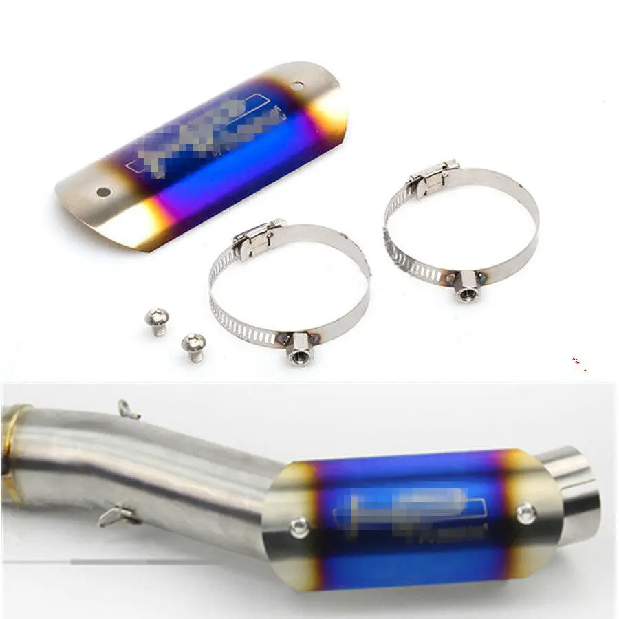 

Motorcycle Middle Exhaust Muffler Pipe Heat Shield Protector Cover Akrapovic HP