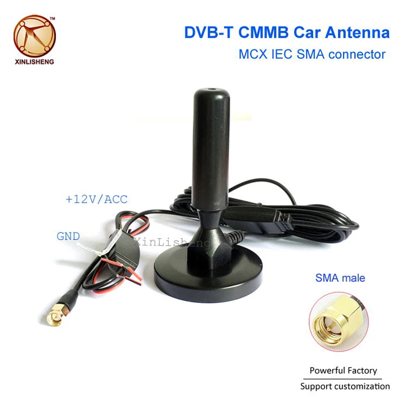 Цифровая ТВ Антенна MCX IEC коннектор DVB T Автомобильный Усилитель антенна|Антенны
