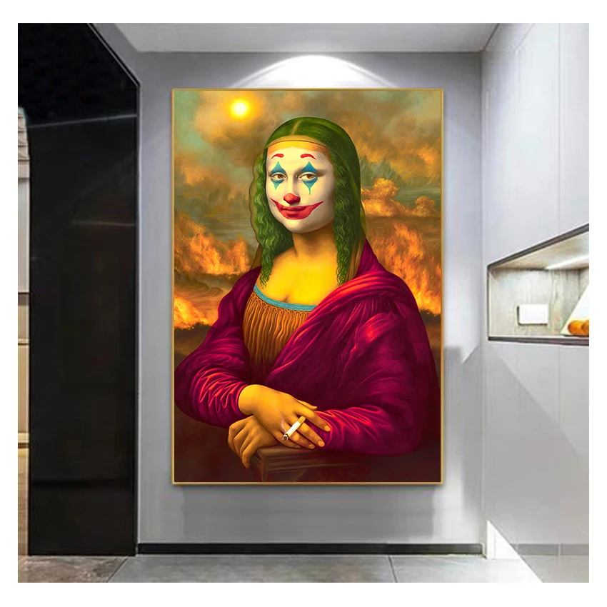 Up Joker картина маслом принты на холсте плакаты настенное искусство для гостиной