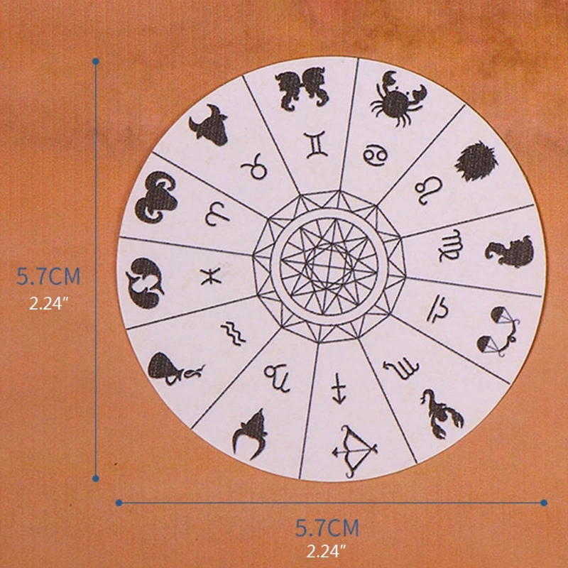 

12 Pcs Magic Constellation Divination Cards Stickers Decal for Water Bottle Skateboard Phone Computer Travel Case Guitar Motorcy