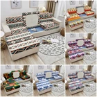 Роскошный чехол для дивана с геометрическим рисунком, эластичный моющийся съемный чехол для дивана, чехлы для гостиной на 1234 места