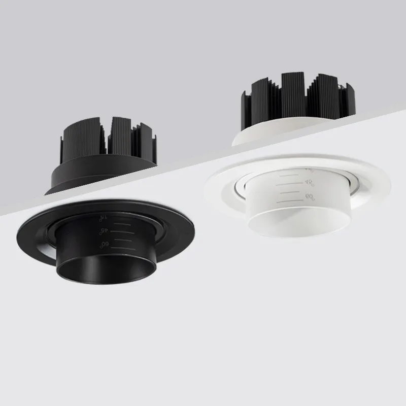 

Dimmable Embedded Zoom Recessed downlights COB 7W 12W 15W 18W 20W 24W spot light LED Indoor lighting