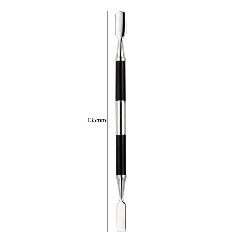 

Nail Cuticle Pusher Double Sided Nails Pushers Spatula Scraper for Nails Professional Stainless Steel Pedicure Nail Tools