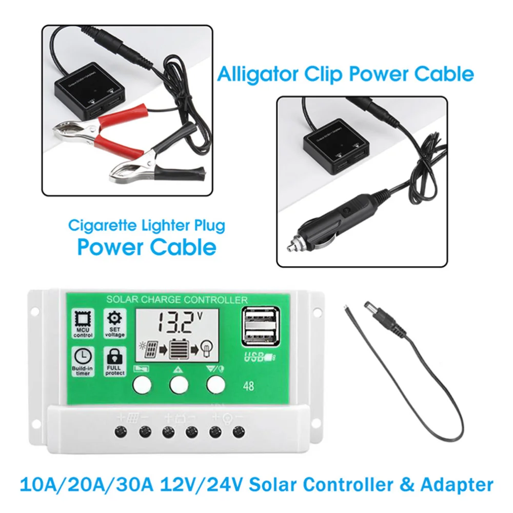 

1 set of Solar Power Panel Emergency Solar Mobile Power Car Solar Panel Board