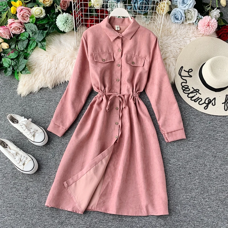 Harajuku платье 2019 Новое весенне осеннее женское Тонкое Платье трапециевидного