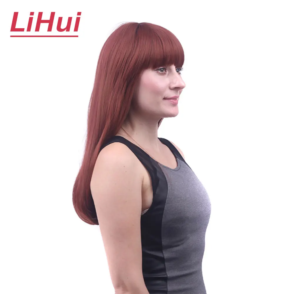 Парик для женщин Lihui длинный синтетический блонд с эффектом омбре плотность 130%