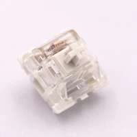gateron g pro white clear 3 pin switch linear 38gf axis customized mechanical keyboard pre lubed 1 2 step spring