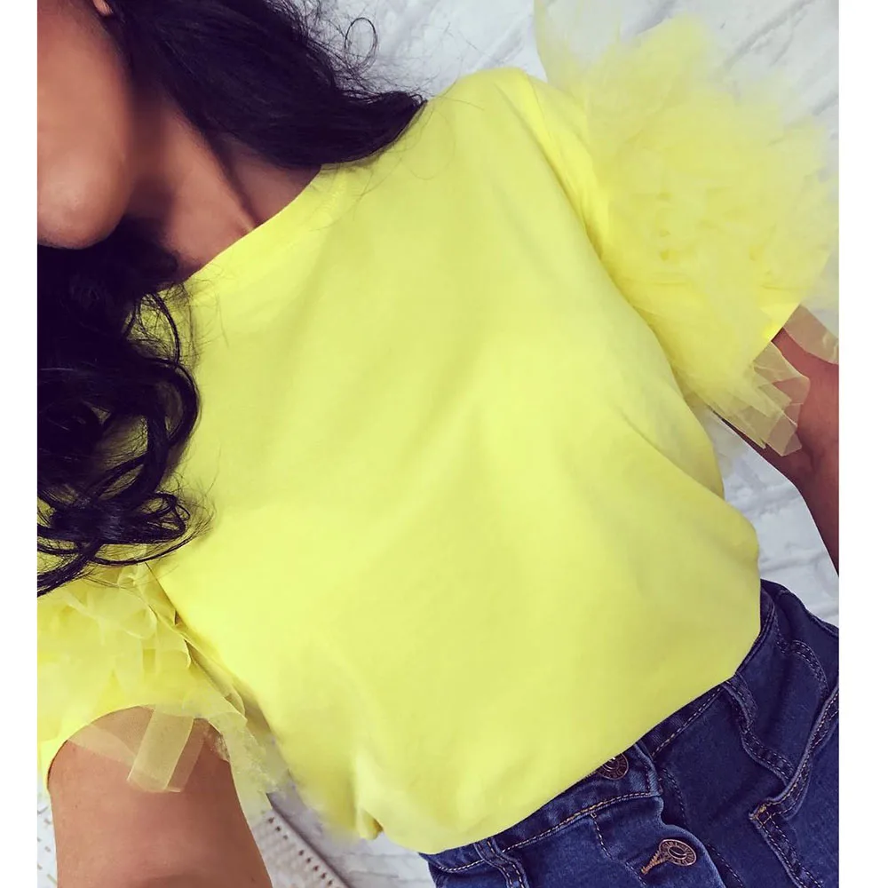 Женская футболка с коротким рукавом и круглым вырезом|Футболки| |