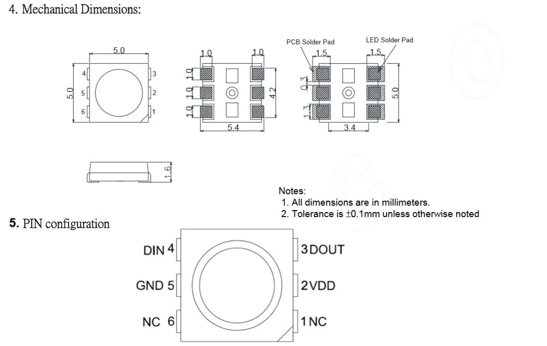 Новинка 1000 шт. SK6813 WS2813 светодиодный чип SMD 5050 RGB для ленточного дисплея DC5V индивидуально адресуемый возврат