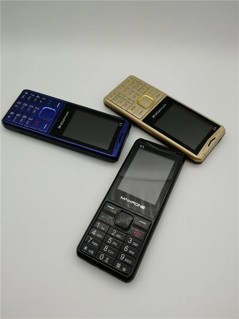 Кнопочный мобильный телефон, 1,77 дюймов, 2000 мА/ч, две sim-камеры, Bluetooth, большой динамик-фонарик, fm-радио, сотовый телефон для пожилых людей, Maxfone V3