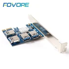 Райзер PCIE PCI-E PCI Express Riser Card от 1x до 16x1 до 4 USB 3,0 слот-концентратор, адаптер для майнинга биткоинов, устройств BTC