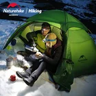 NatureHike сверхлегкий шестиугольник Four Seasons палатки Открытый Отдых на природе 2 чел Открытый Кемпинг Пеший Туризм двойной Слои для ветронепроницаемой палатки