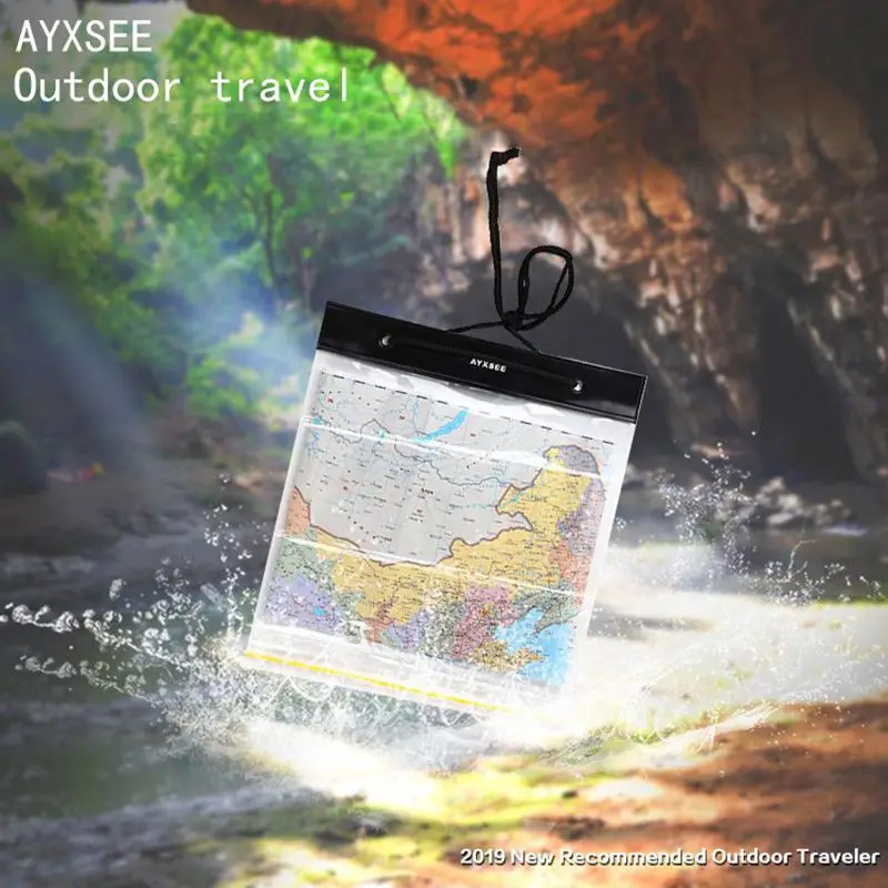 Открытый Кемпинг Туризм Портативный карта Чехлы Для Хранения Чехол прозрачный