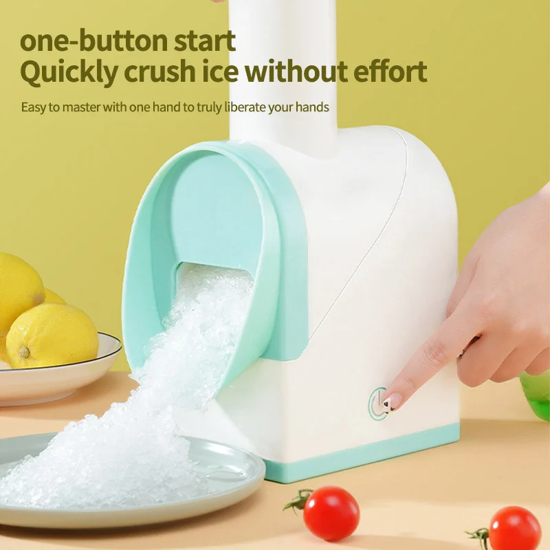 

Household Ice Breaker USB Mini Easy Ice Shaver Crusher Handheld Snow Manual Crushing Ice Machine Fried Ice Machine Ice Maker
