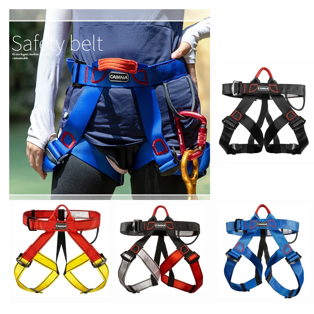 

Half Body Climbing Harness Waist Safety Harness for Mountaineering Rock Climbing Rappelling Tree Climbing Strap
