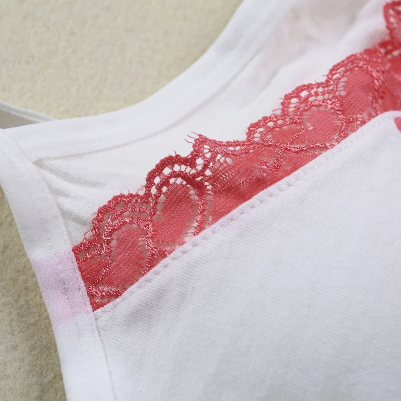 

Young Girls Lace Dot Training Bra Teenage Kids Soft Cotton Sport Underwear Tops