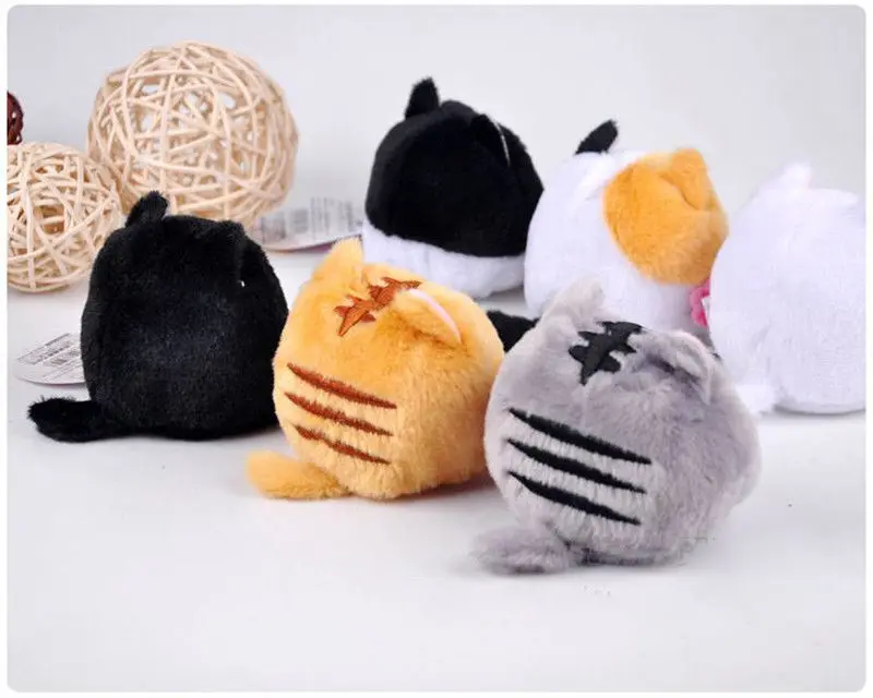 6 шт./компл. японская плюшевая кукла в виде милой кошки Neko atove мягкие игрушки Dango Mochi