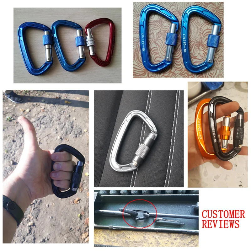 Открытый Карабин 24KN для альпинизма выживания альпинизм оборудование кемпинга на